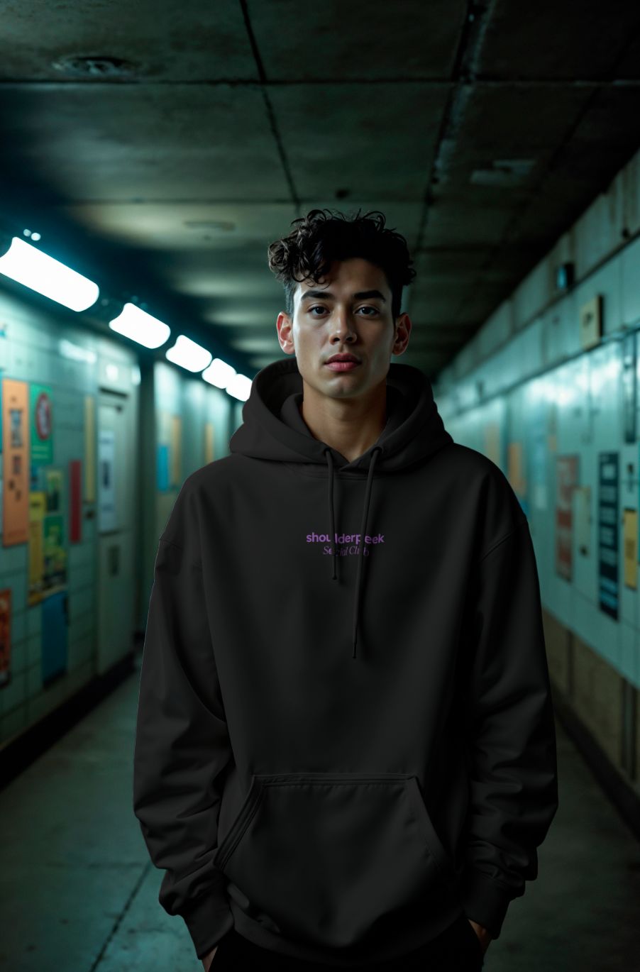 Shoulder Peek Hoodie